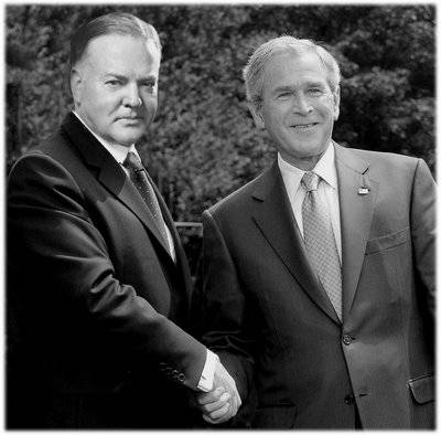 George W. Bush is already predestined to go down in history books as the Second Herbert Hoover as the Second Great Depression deepens